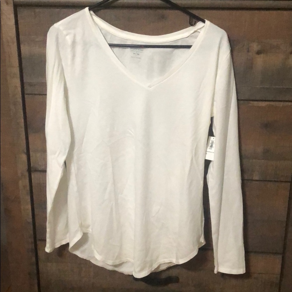 NWT Old Navy White Long Sleeve Shirt (M)